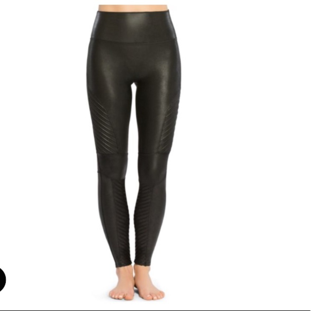Spanx Moto faux leather legging